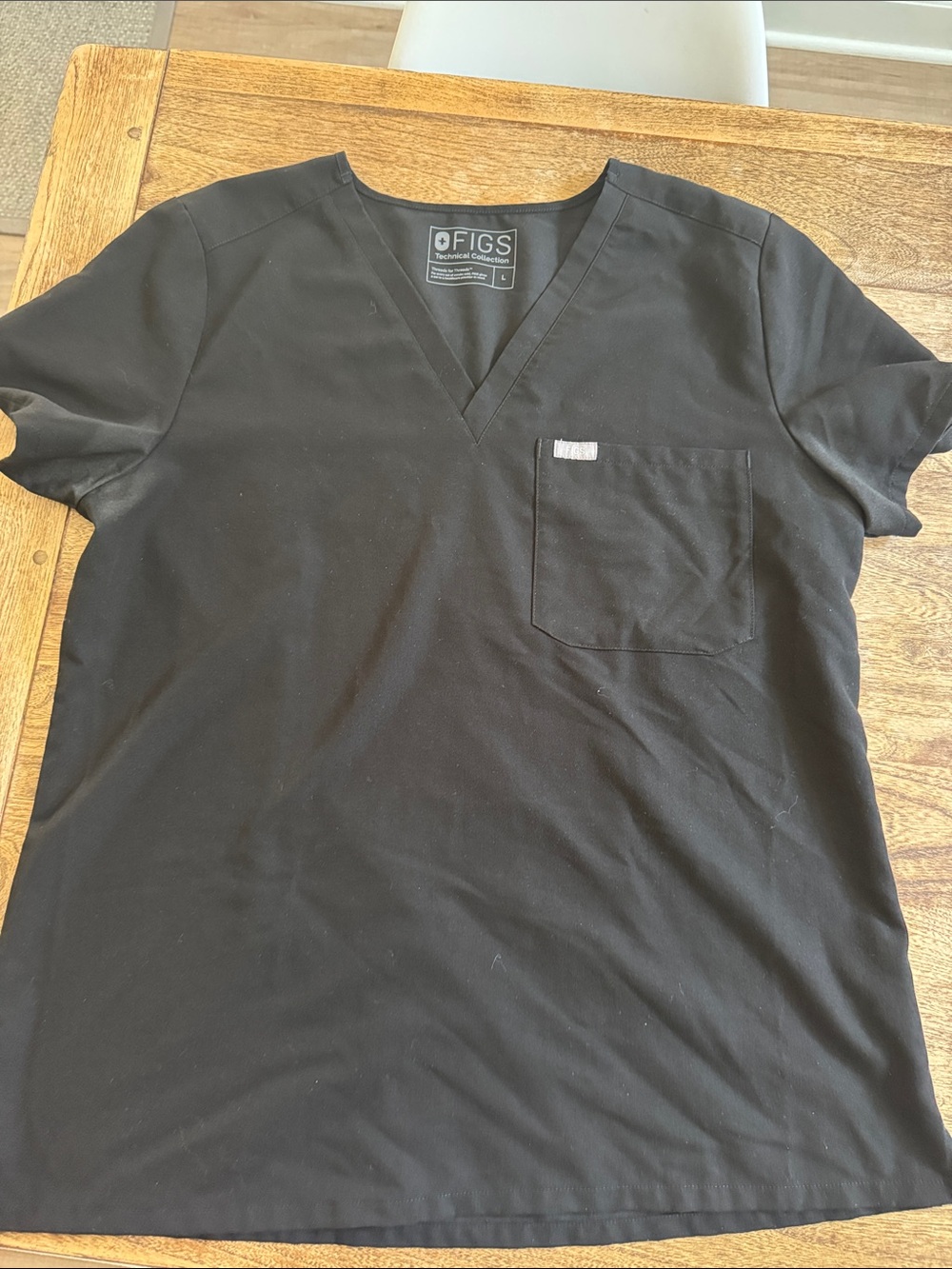 FIGS Black Womens Scrub Set size L
